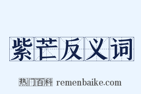 紫芒反义词是什么意思的图片